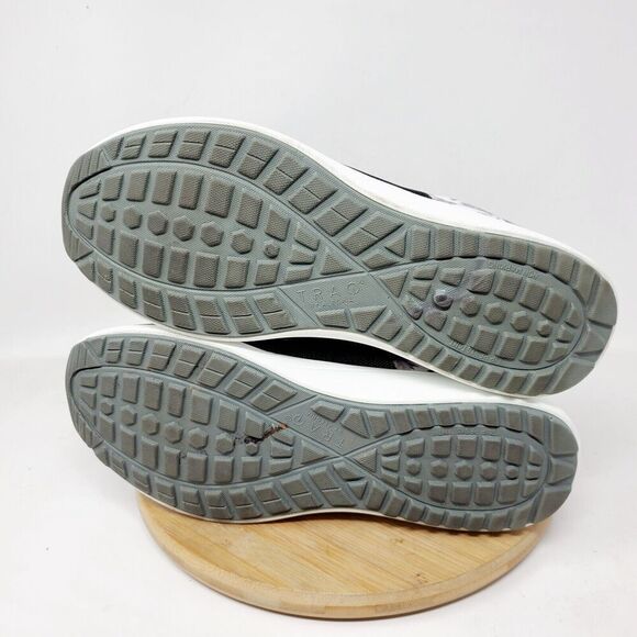 Alegria Shoes Womens 39 Traq Jaunt Rhodie Grey Black White Flower Sneaker - Picture 13 of 15